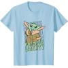 imageStar Wars The Mandalorian Grogu Precious Bounty Cutie TShirtBaby Blue