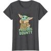 imageStar Wars The Mandalorian Grogu Precious Bounty Cutie TShirtDark Heather Grey