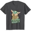 imageStar Wars The Mandalorian Grogu Precious Bounty Cutie TShirtDark Heather Grey