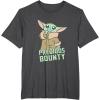 imageStar Wars The Mandalorian Grogu Precious Bounty Cutie TShirtDark Heather Grey