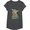 imageStar Wars The Mandalorian Grogu Precious Bounty Cutie TShirtDark Heather Grey