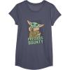 imageStar Wars The Mandalorian Grogu Precious Bounty Cutie TShirtHeather Blue