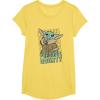 imageStar Wars The Mandalorian Grogu Precious Bounty Cutie TShirtLemon Yellow