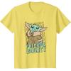 imageStar Wars The Mandalorian Grogu Precious Bounty Cutie TShirtLemon Yellow
