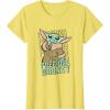 imageStar Wars The Mandalorian Grogu Precious Bounty Cutie TShirtLemon Yellow