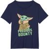 imageStar Wars The Mandalorian Grogu Precious Bounty Cutie TShirtNavy Blue