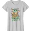 imageStar Wars The Mandalorian Grogu Precious Bounty Cutie TShirtSilver Grey
