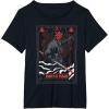 imageStar Wars The Phantom Menace Darth Maul Tarot Card TShirtBlack