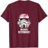 imageStar Wars Holiday Stormtrooper Merry Sithmas TShirtBurgundy