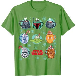 imageStar Wars  Holiday Cocoa Mug TShirtGrass Green