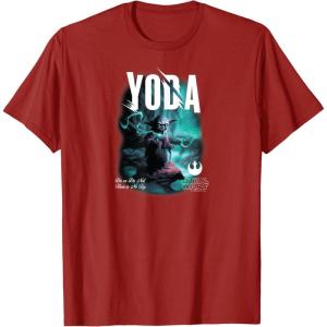 imageStar Wars  Yoda Do or Do Not TShirtCranberry Red