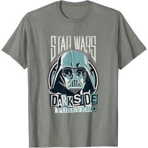 imageStar Wars Classic Darkside Forever Darth Vader Punk TShirtOlive Heather