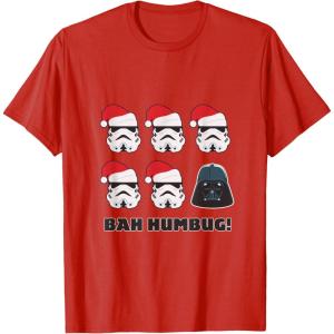 imageStar Wars Darth Vader Bah Humbug Holiday TShirtRed