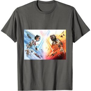 imageStar Wars Episode IX Resistance vs First Order TShirtAsphalt Grey