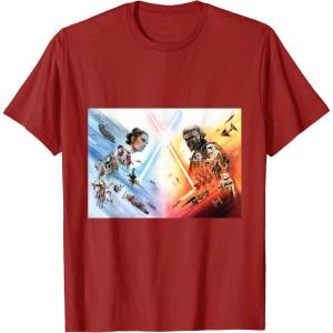 imageStar Wars Episode IX Resistance vs First Order TShirtCranberry Red