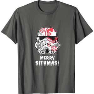 imageStar Wars Holiday Stormtrooper Merry Sithmas TShirtAsphalt Grey