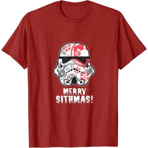imageStar Wars Holiday Stormtrooper Merry Sithmas TShirtCranberry Red