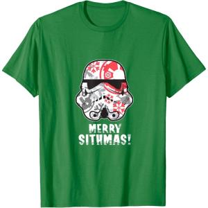 imageStar Wars Holiday Stormtrooper Merry Sithmas TShirtKelly Green
