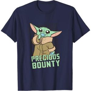 imageStar Wars The Mandalorian Grogu Precious Bounty Cutie TShirtNavy Blue