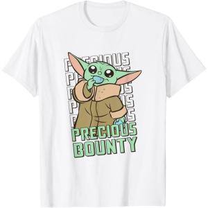 imageStar Wars The Mandalorian Grogu Precious Bounty Cutie TShirtWhite