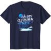 imageStar Wars  Merry Hothmas Holiday Style TShirtNavy Blue