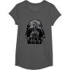 imageStar Wars Classic Darth Vader Empire Distressed Helmet TShirtAsphalt Grey