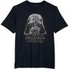 imageStar Wars Classic Darth Vader Empire Distressed Helmet TShirtBlack