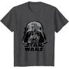 imageStar Wars Classic Darth Vader Empire Distressed Helmet TShirtDark Heather Grey