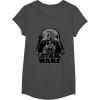 imageStar Wars Classic Darth Vader Empire Distressed Helmet TShirtDark Heather Grey