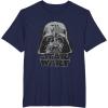 imageStar Wars Classic Darth Vader Empire Distressed Helmet TShirtNavy Blue
