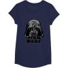 imageStar Wars Classic Darth Vader Empire Distressed Helmet TShirtNavy Blue
