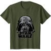 imageStar Wars Classic Darth Vader Empire Distressed Helmet TShirtOlive Green