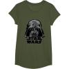 imageStar Wars Classic Darth Vader Empire Distressed Helmet TShirtOlive Green