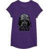imageStar Wars Classic Darth Vader Empire Distressed Helmet TShirtPurple