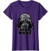 imageStar Wars Classic Darth Vader Empire Distressed Helmet TShirtPurple
