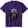 imageStar Wars Classic Darth Vader Empire Distressed Helmet TShirtPurple