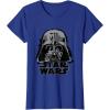 imageStar Wars Classic Darth Vader Empire Distressed Helmet TShirtRoyal Blue