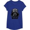 imageStar Wars Classic Darth Vader Empire Distressed Helmet TShirtRoyal Blue