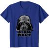 imageStar Wars Classic Darth Vader Empire Distressed Helmet TShirtRoyal Blue