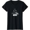 imageStar Wars  XWing and TIE Fighter Battle TShirtBlack