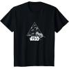imageStar Wars  XWing and TIE Fighter Battle TShirtBlack