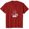 imageStar Wars  XWing and TIE Fighter Battle TShirtCranberry Red