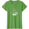 imageStar Wars  XWing and TIE Fighter Battle TShirtGrass Green
