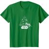 imageStar Wars  XWing and TIE Fighter Battle TShirtKelly Green