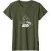 imageStar Wars  XWing and TIE Fighter Battle TShirtOlive Green