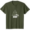 imageStar Wars  XWing and TIE Fighter Battle TShirtOlive Green