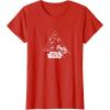 imageStar Wars  XWing and TIE Fighter Battle TShirtRed