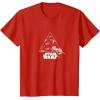 imageStar Wars  XWing and TIE Fighter Battle TShirtRed