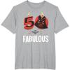 imageStar Wars 50th Birthday Party quot50 and Fabulousquot Darth Vader TShirtHeather Grey