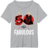imageStar Wars 50th Birthday Party quot50 and Fabulousquot Darth Vader TShirtHeather Grey